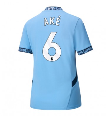 Manchester City Nathan Ake #6 Hemmatröja Dam 2024-25 Kortärmad